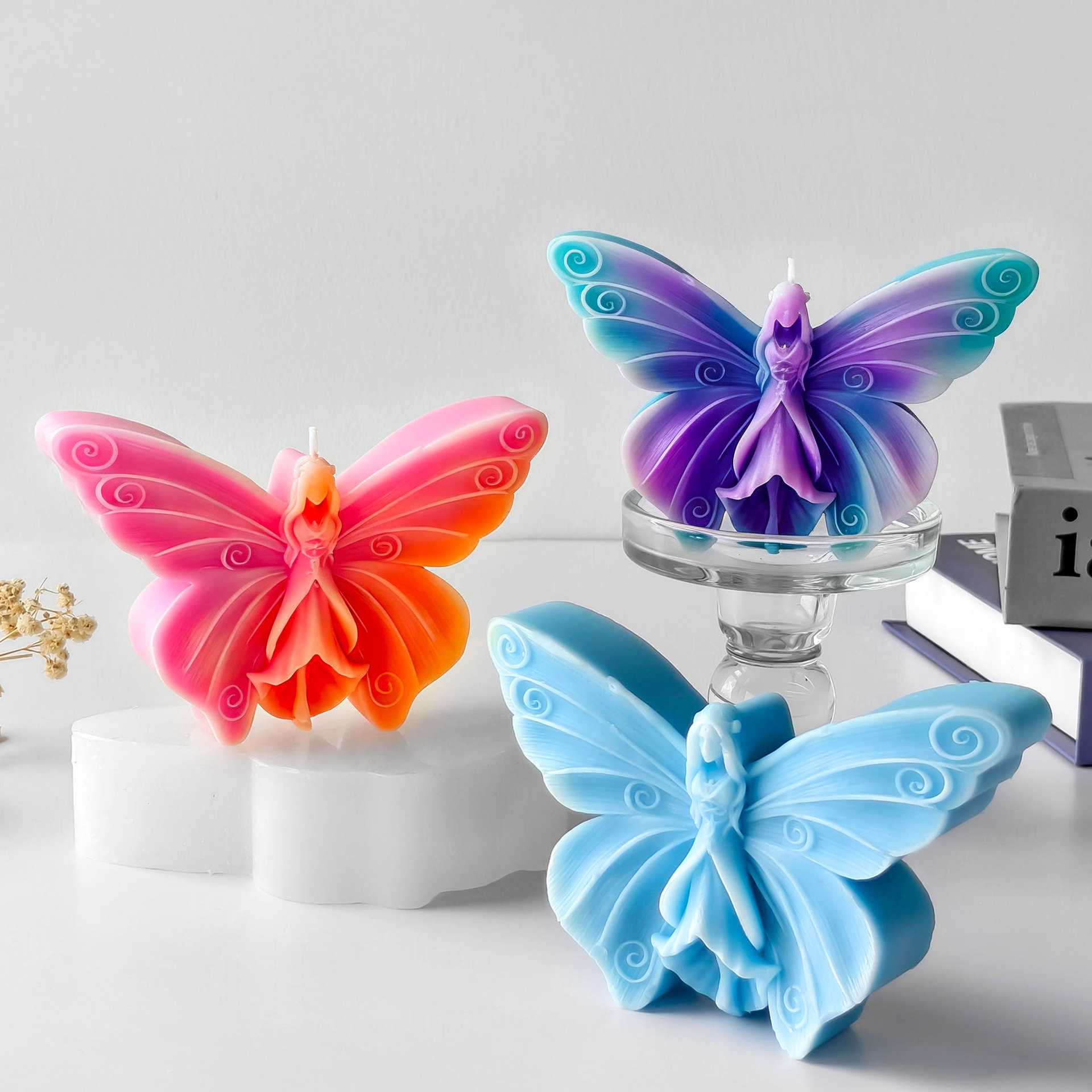 Soy Candle Fragrance Oil - Butterfly Fairy Silicone Mold Handmade Aroma