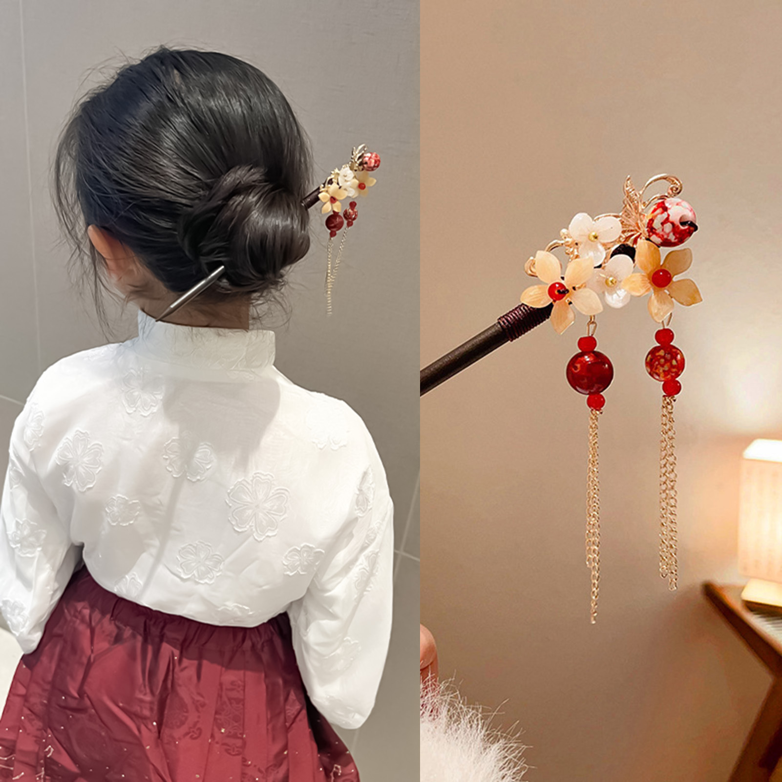 Art Craft Shop - Holiday Party Chinese Hair Stick Alloy