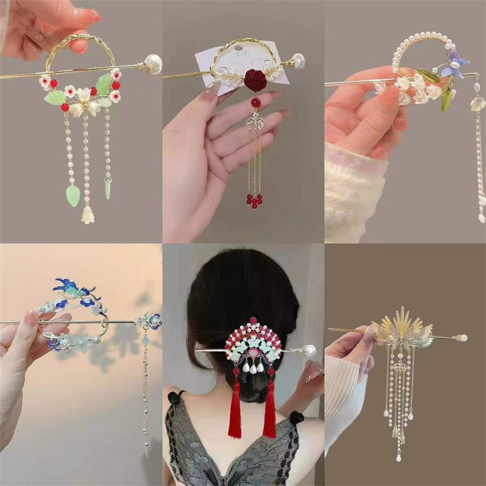Art Craft Shop - Ethnic Style Hairpin For Women Exquisite