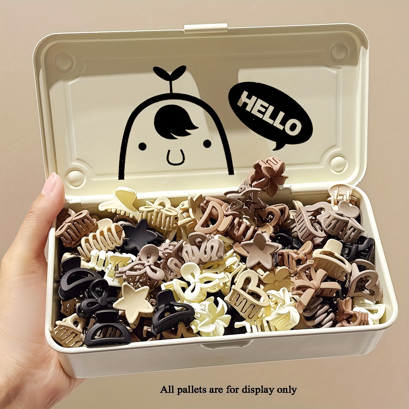 Art Craft Girl - 30/20/10pcs Cute Girl Accessories Coffee Color