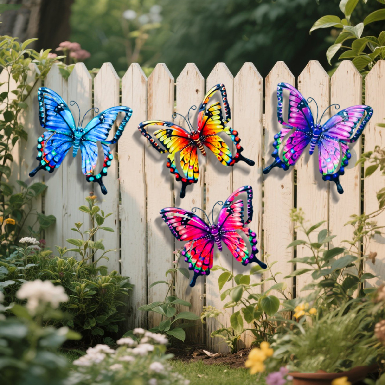 Art Craft Butterfly - 4pcs Iron Butterfly Wall Decor Creative