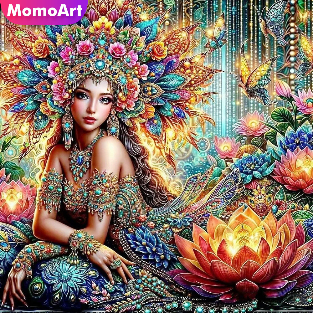 Art Craft Girl - Momoart Diamond Mosaic Woman Rhinestones Pictures