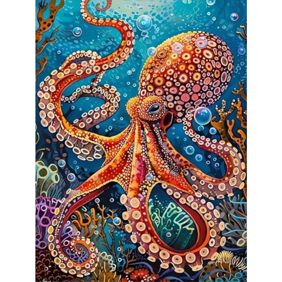 Art Craft Animals - Octopus Diamond Art Kits for Adults,