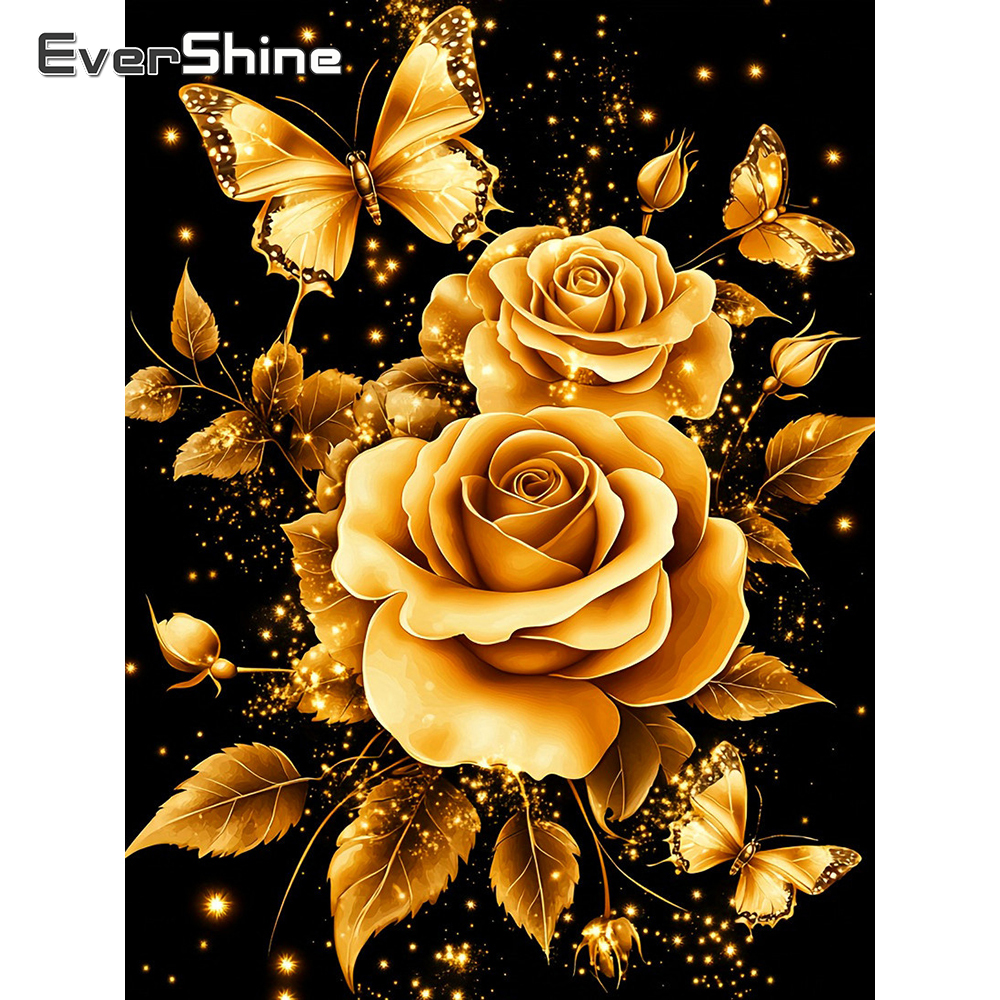 Art Craft Butterfly - 1PC frameless Diamond Painting Rose Picture
