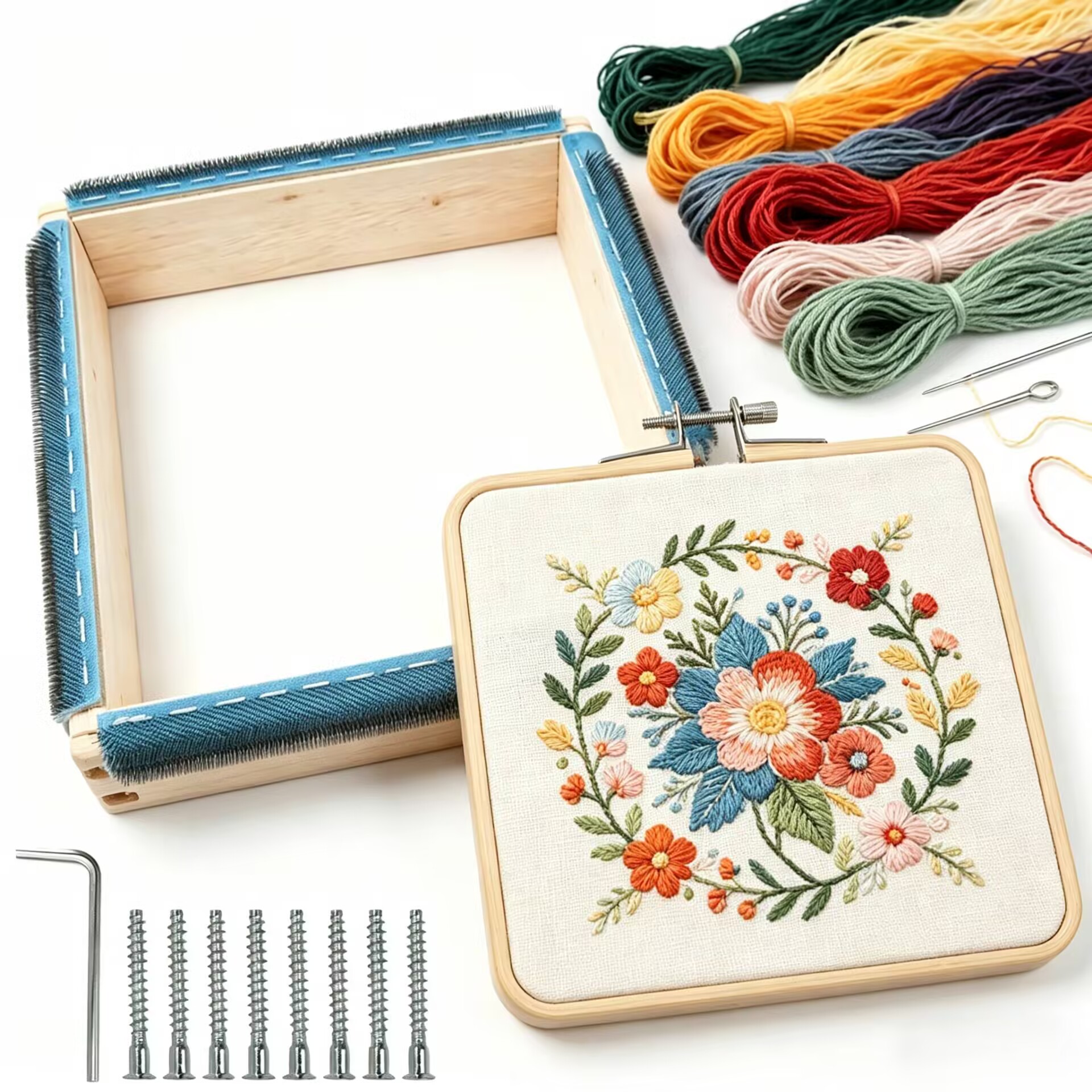 Punch Needle Kit - Punch Needle Frame Square Embroidery Hoop
