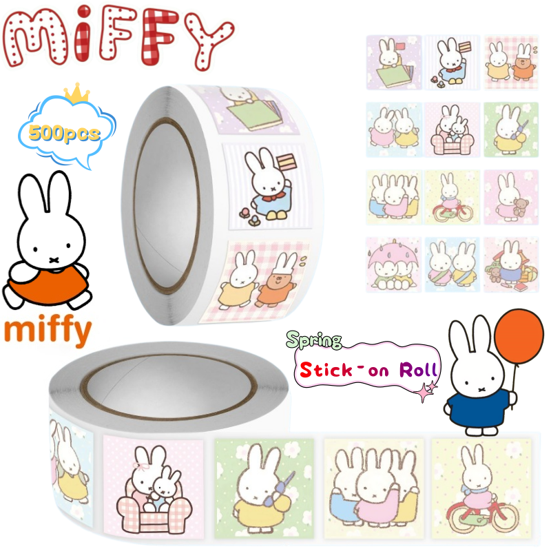 Origami Paper Set - Miffy 500pcs Roll Sticker High Color