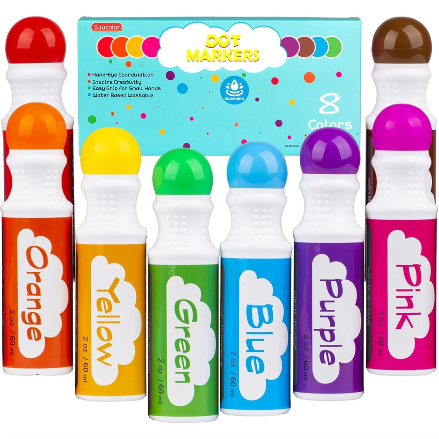 Art Craft For Preschool - Dot Markers for Toddlers 8 Colors