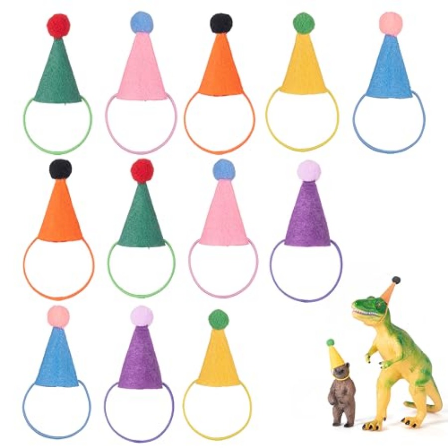 Dinosaur And Craft - Mini Party Hats for Stuffed Animals