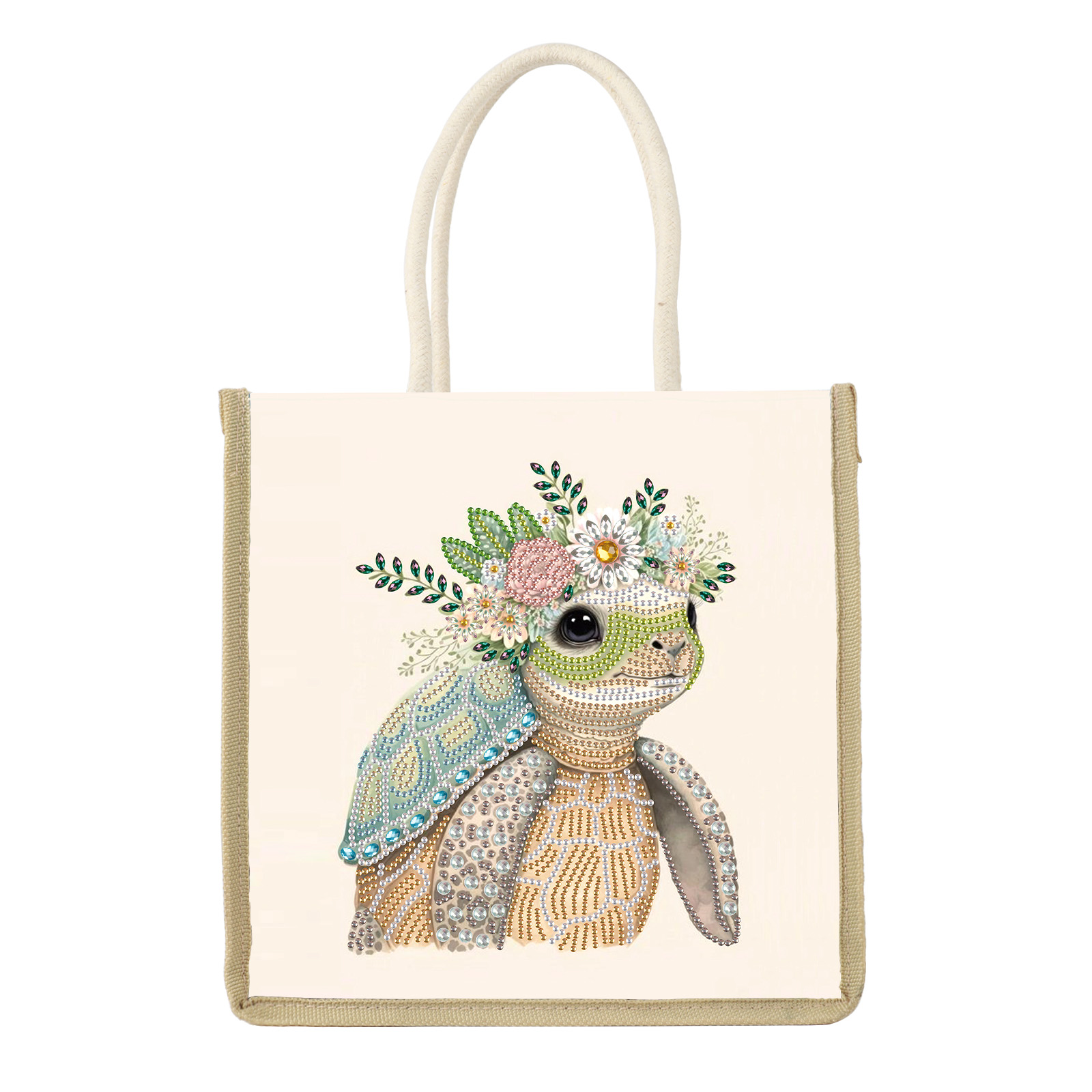 Art Craft Shop - Diamond Art Painting Handbag Kit,Cute turtle