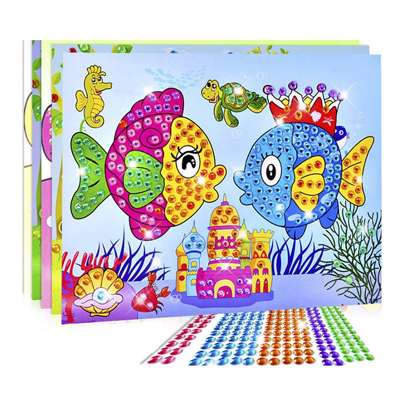 Art Craft Girl - 5/10/20Sheets Creative Diamond Sticker Painting Random