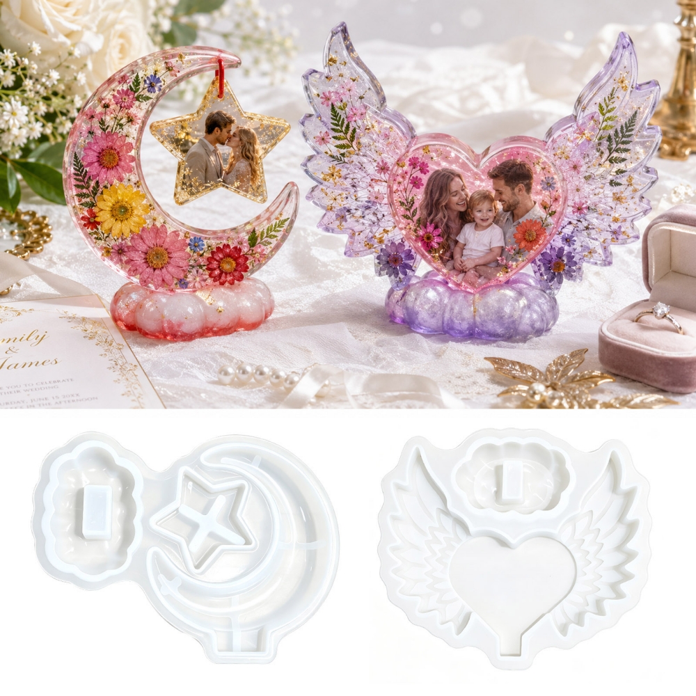 Art And Craft Photos - S0308 Heart Shaped Photo Frame Ornament
