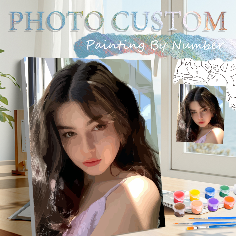 Photo Custom Painting By Numbe - Art And Craft Photos avis et prix