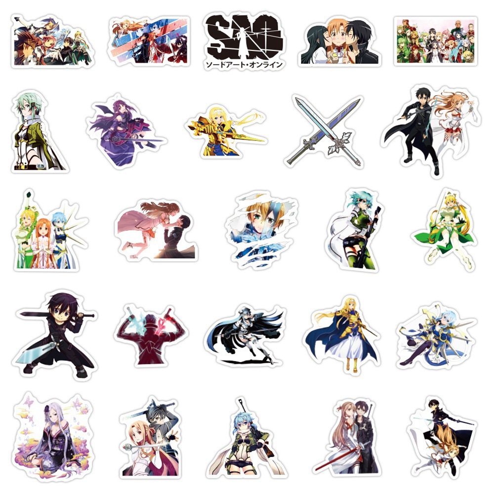 1 Pack Anime Sticker Sword Art - Art Craft Online avis et prix