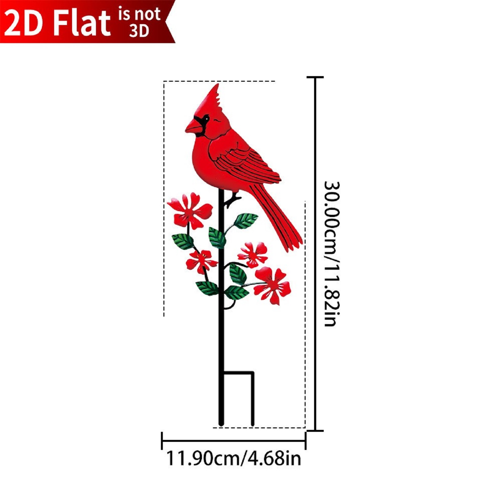 2D Flat Red Bird Design Garden - Art And Craft Photos avis et prix