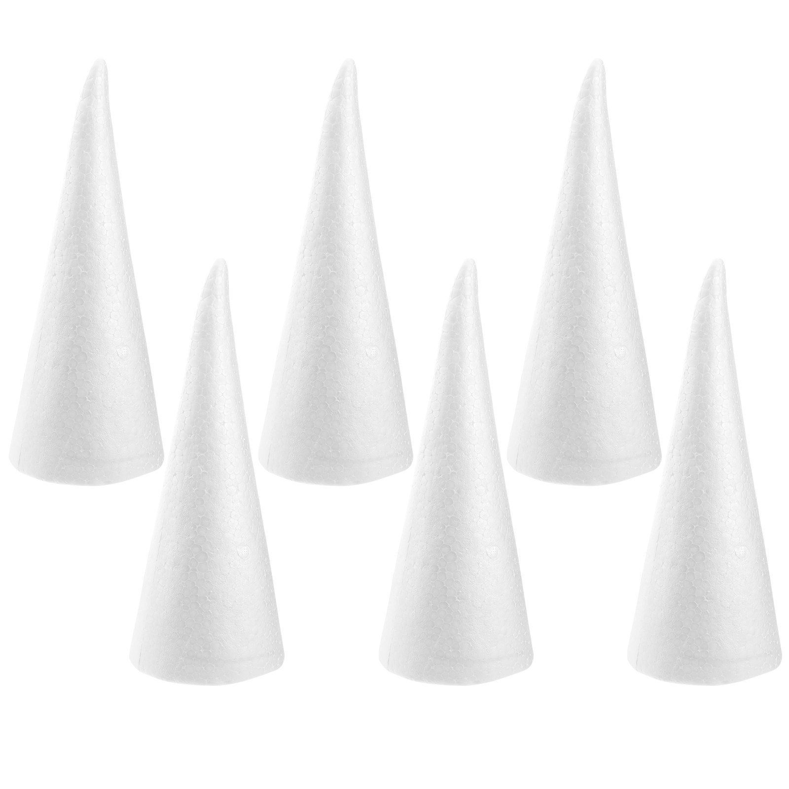 6Pcs White Craft Foam Cones DI - Art Craft For Preschool avis et prix