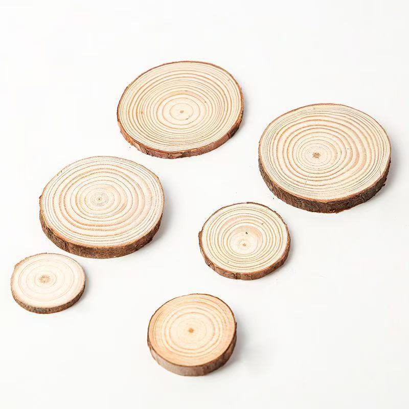 1-30Pcs Natural Pine Wood Slic - Art And Craft Photos avis et prix