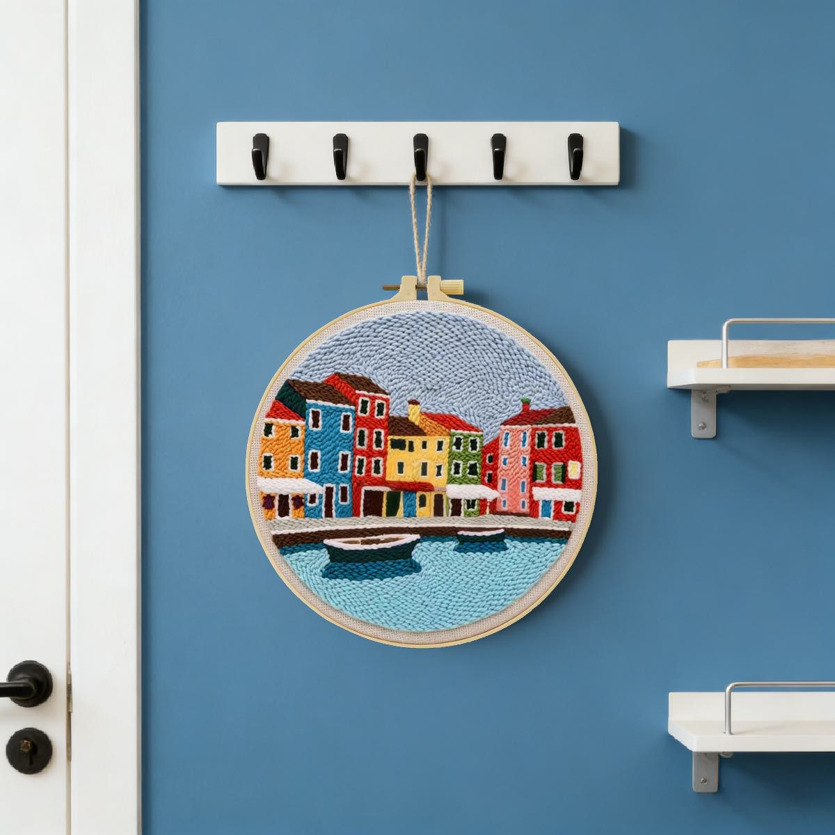 20X20CM/7.87inch House punch n - Punch Needle Kit avis et prix