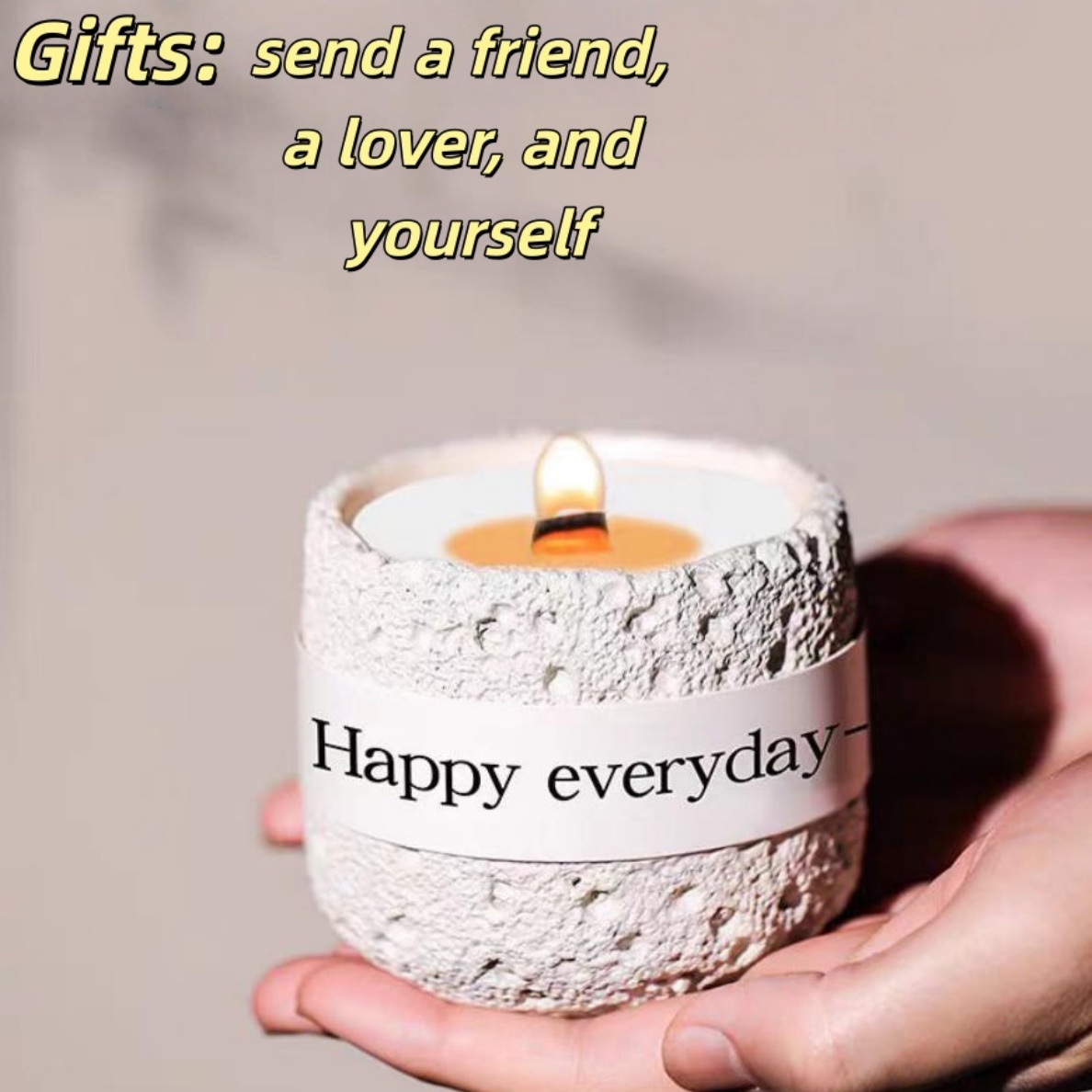 Nordic style color gypsum cup  - Soy Candle Fragrance Oil avis et prix