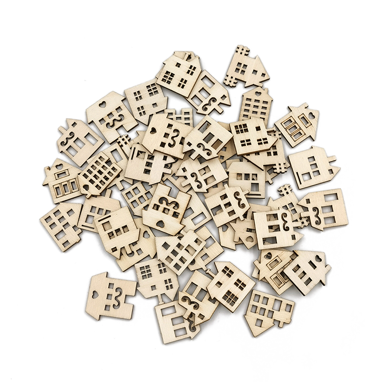 50pcs DIY Crafts Blank House S - Art Craft For Preschool avis et prix