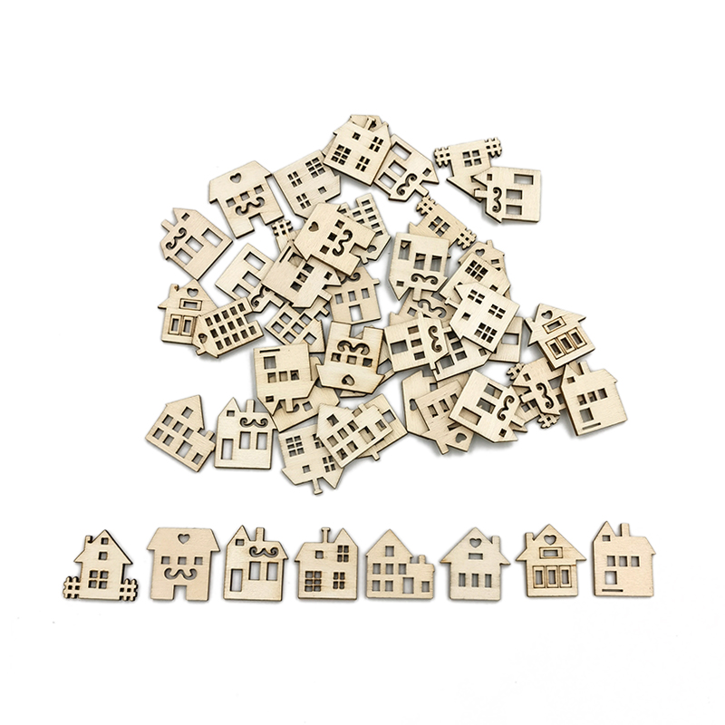 50pcs DIY Crafts Blank House S - Art Craft For Preschool avis et prix