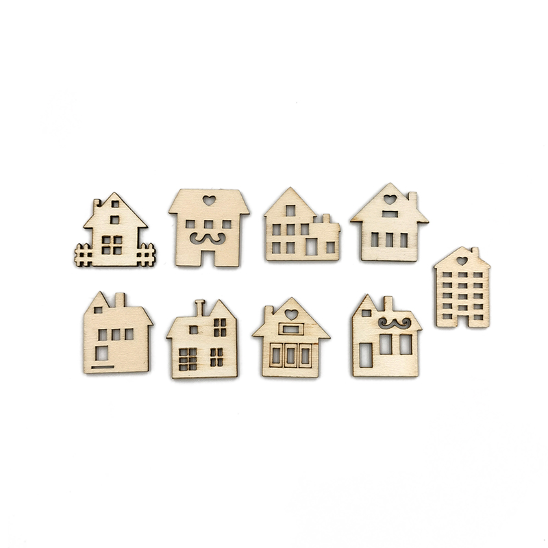 50pcs DIY Crafts Blank House S - Art Craft For Preschool avis et prix