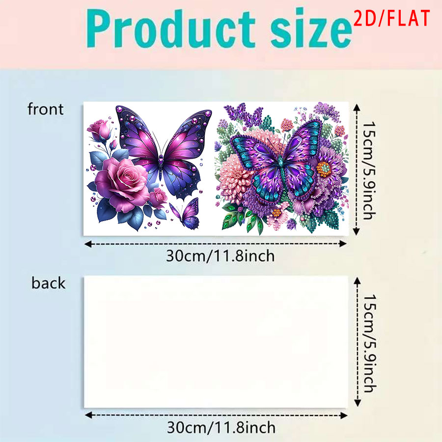 6-piece Diamond Painting Purpl - Art Craft Butterfly avis et prix