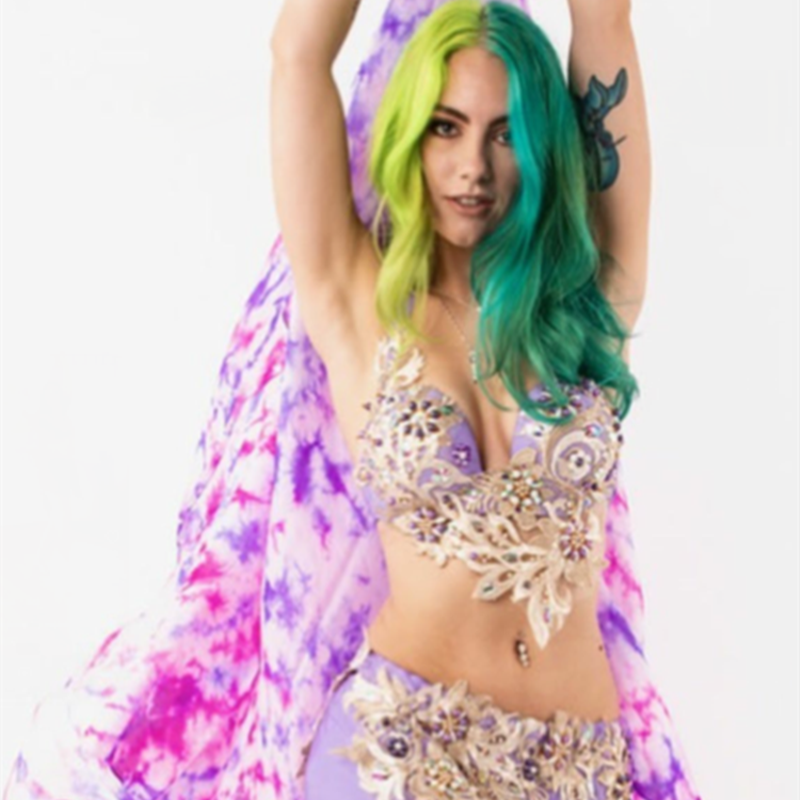 Customized Bellydance Silk Vei - Silk Painting Dye avis et prix
