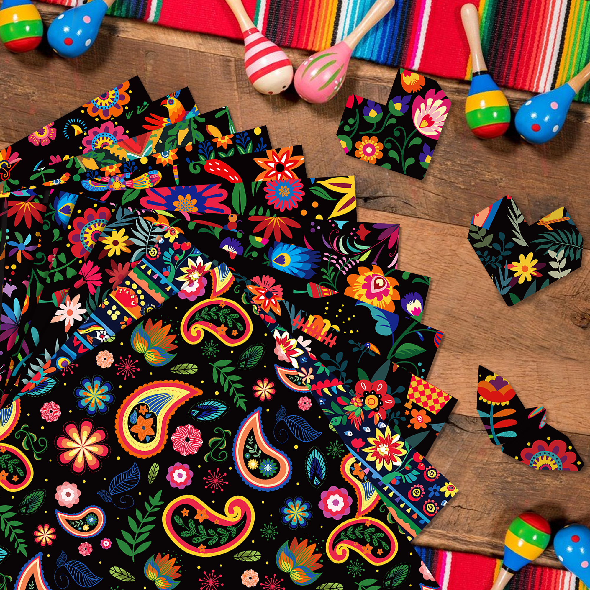 24pcs Mexican Scrapbook Paper  - Art And Craft Photos avis et prix