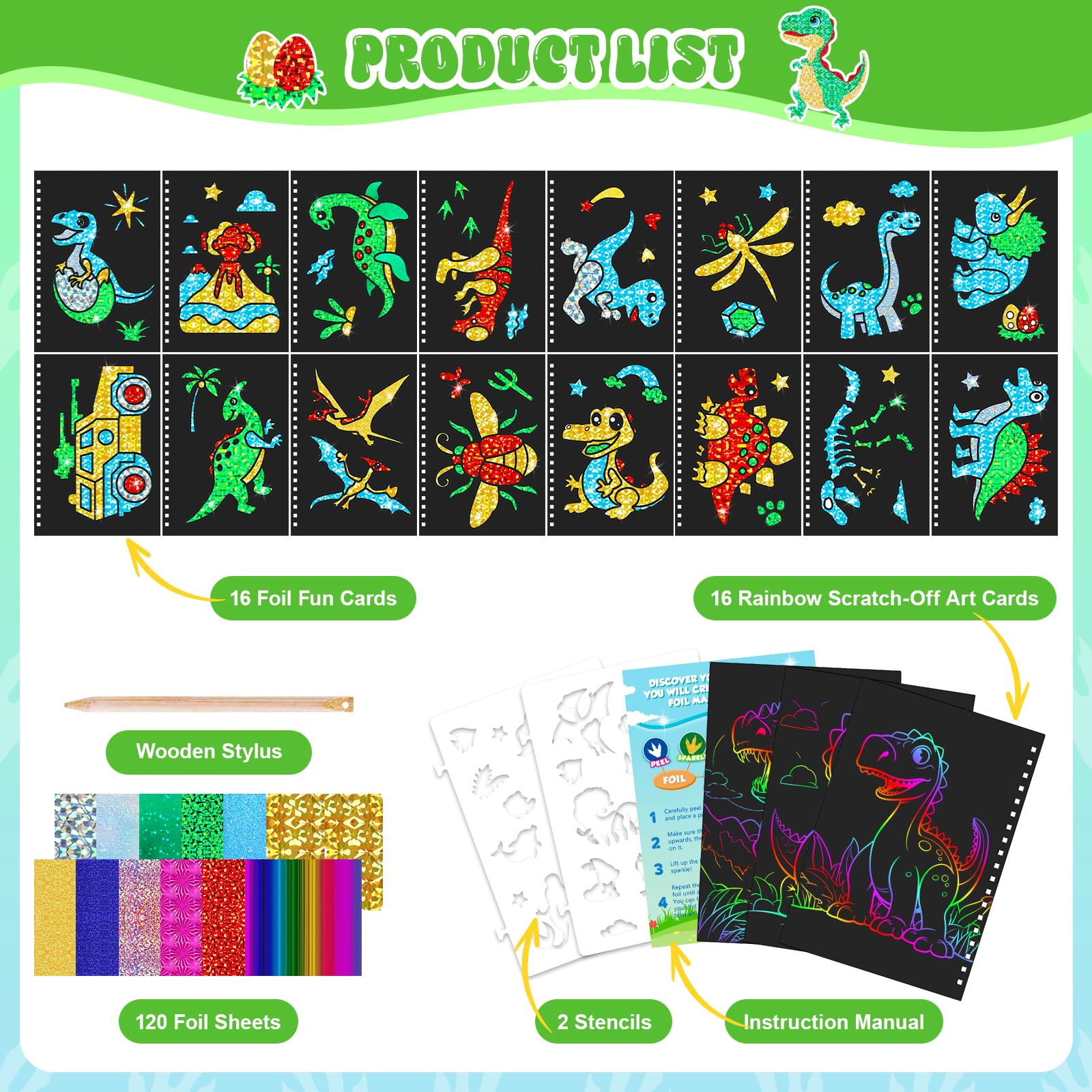 Dinosaur Scratch Art Book for  - Dinosaur And Craft avis et prix