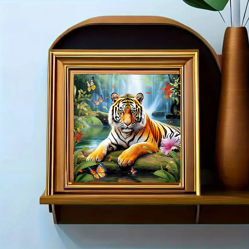 1 set of Tiger King Diamond Pa - Art Craft Animals avis et prix