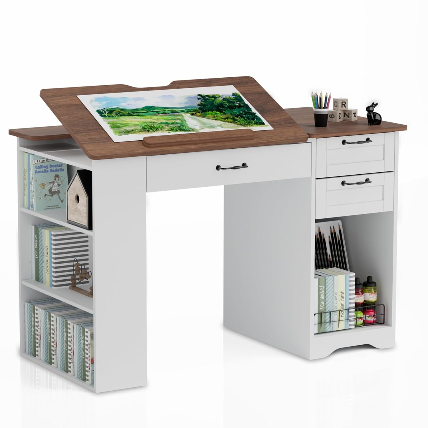 Drafting Table with Storage Ca - Art & Craft Be avis et prix