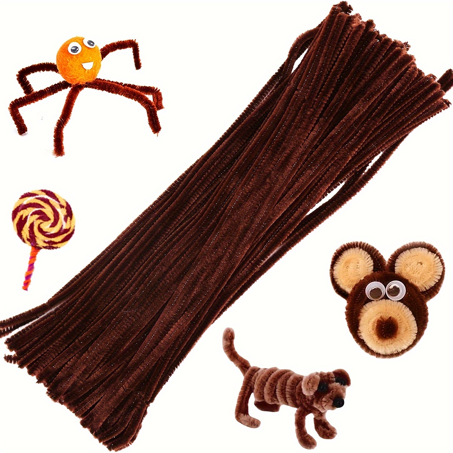 100 Pcs Coffee Pipe Cleaners,P - Art Craft Shop avis et prix