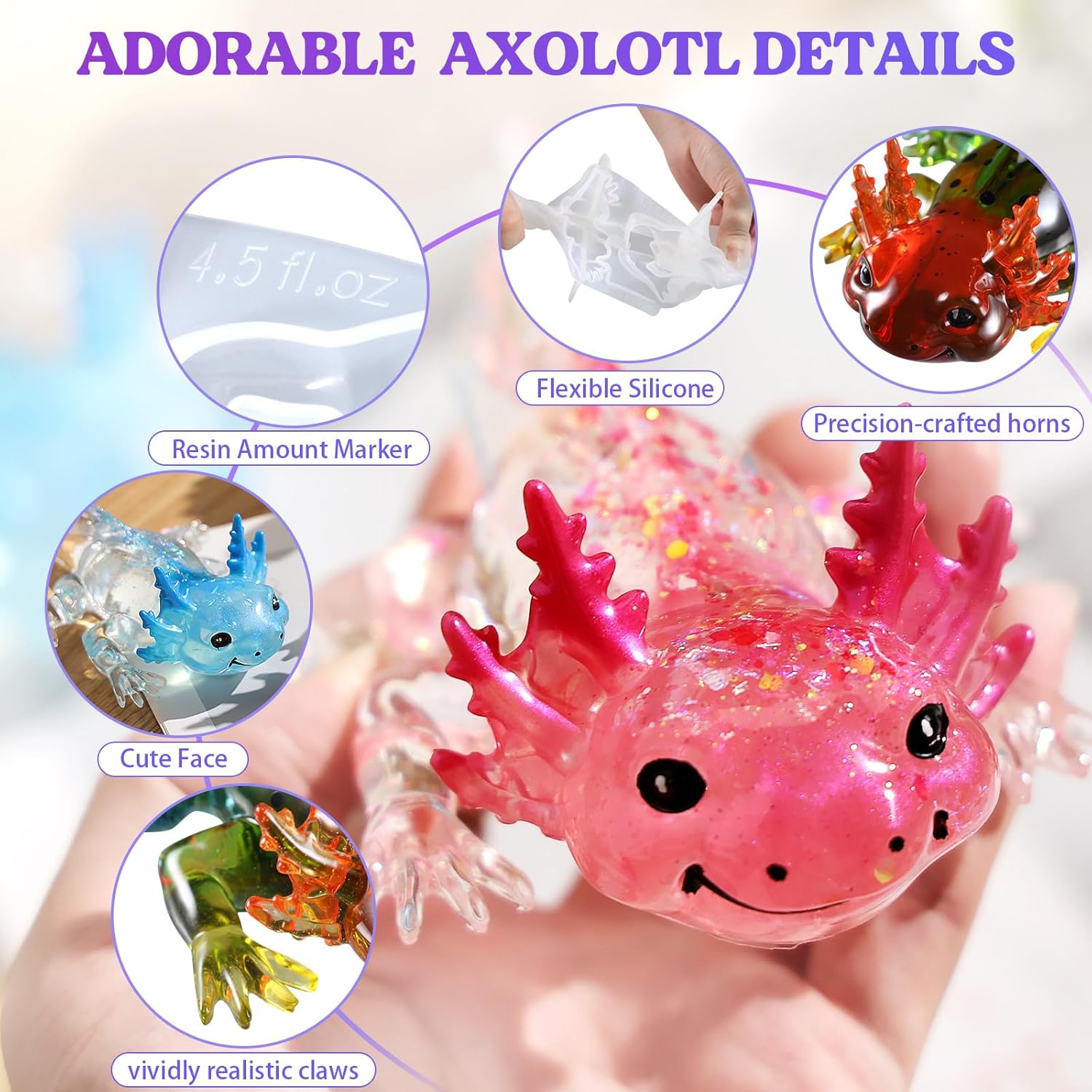 Large Axolotl Resin Molds Sili - Art Craft Animals avis et prix