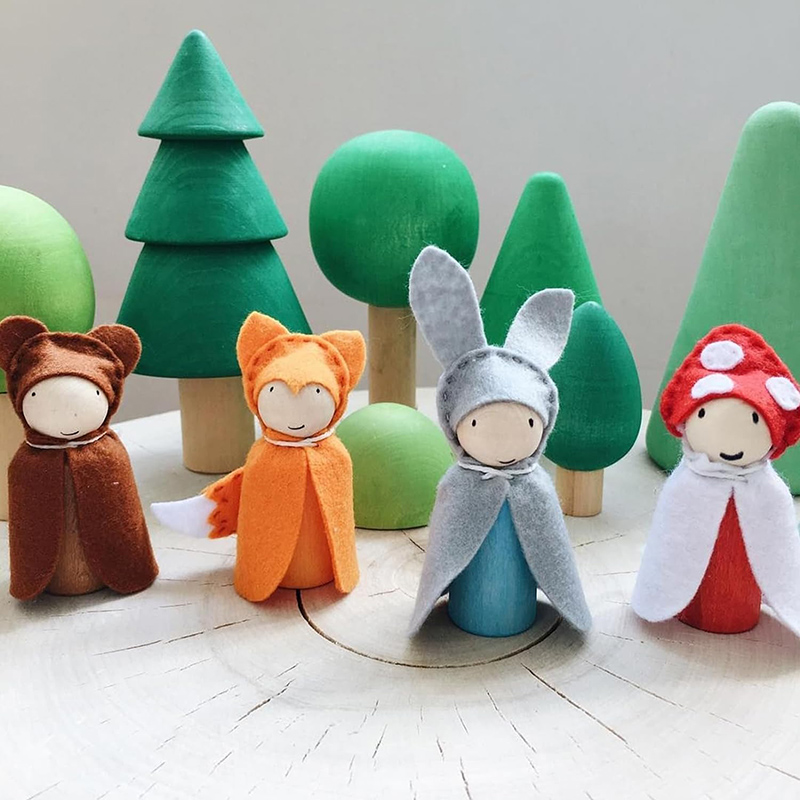 2/5/10Pcs Wooden Peg Doll Unfi - Craft And Art Difference avis et prix