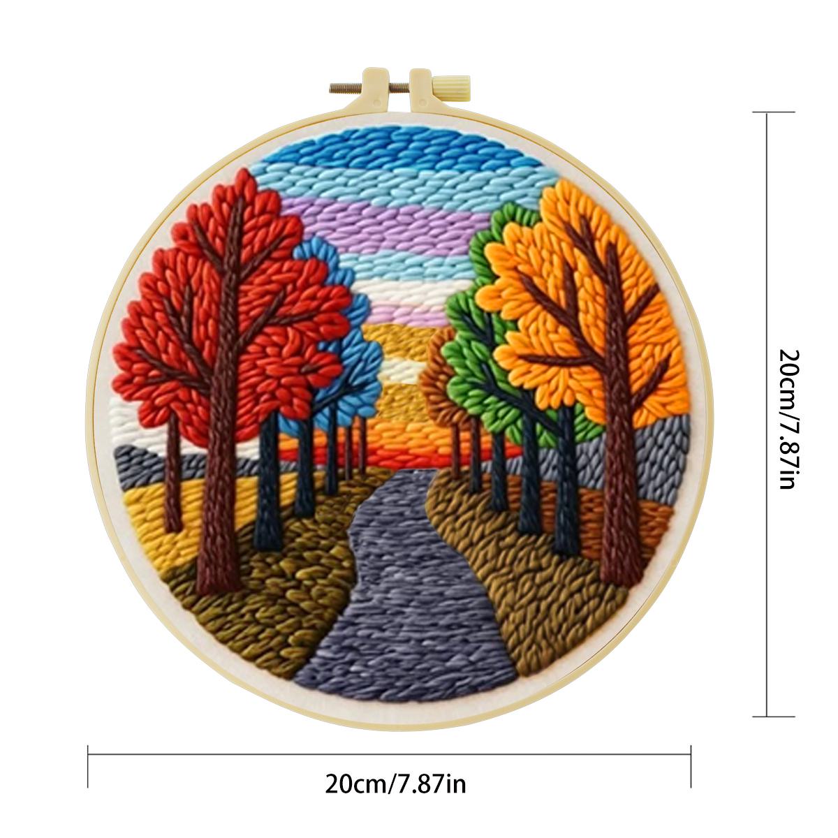 20X20CM/7.87inch Scenery punch - Punch Needle Kit avis et prix