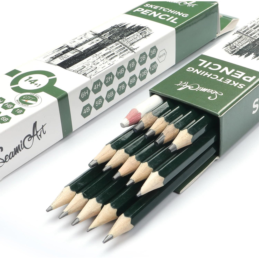 14PCS Sketching Pencil Set (6H - Sketching Charcoal Set avis et prix
