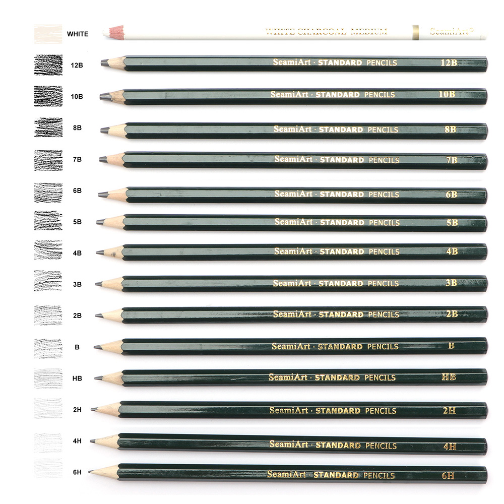 14PCS Sketching Pencil Set (6H - Sketching Charcoal Set avis et prix