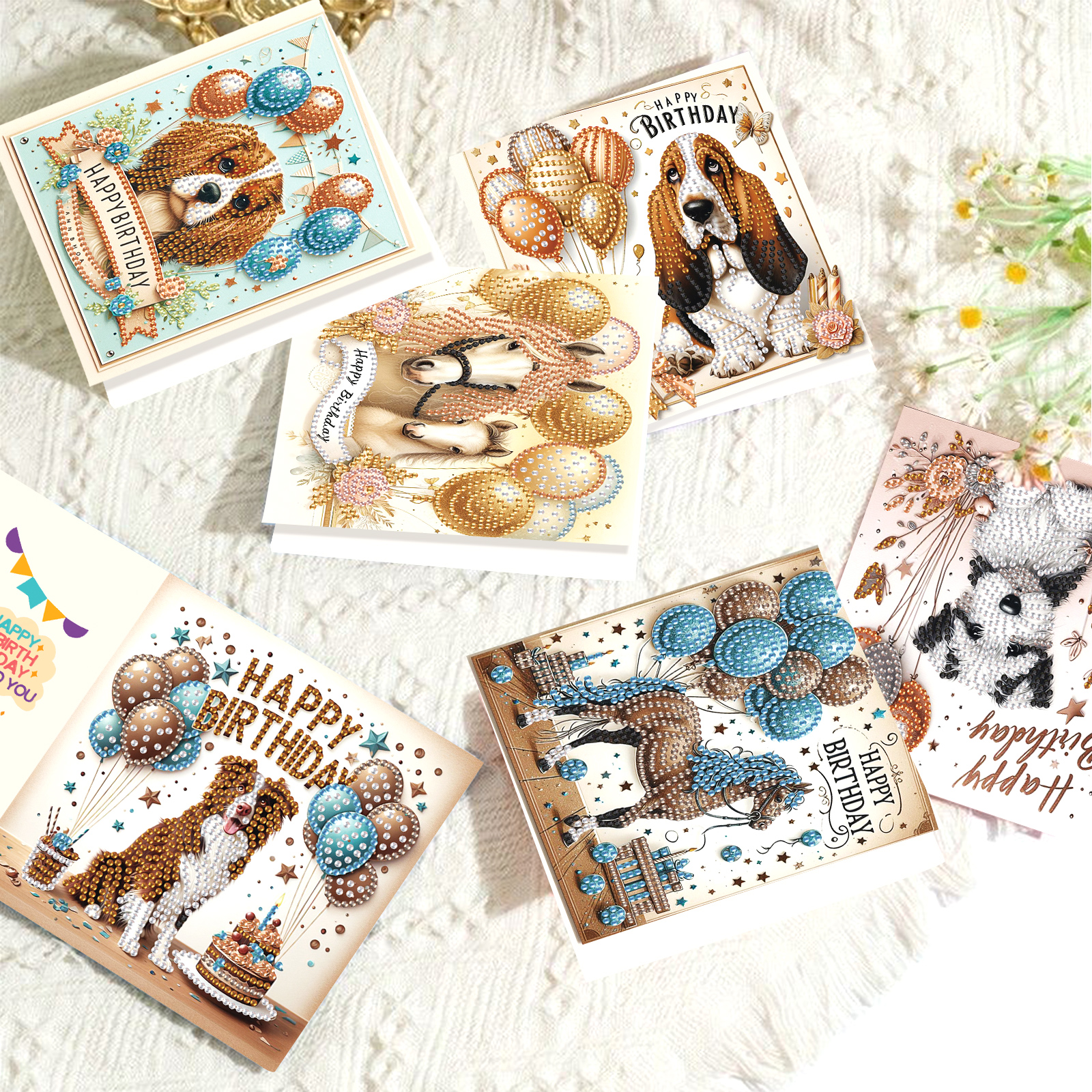 6 Pcs Diamond Art Painting Gre - Art Craft Animals avis et prix