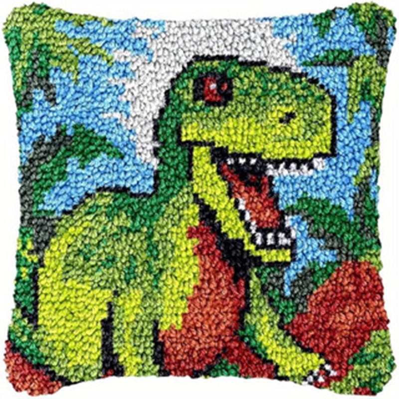 Dinosaur Latch Hook Pillow Kit - Dinosaur And Craft avis et prix