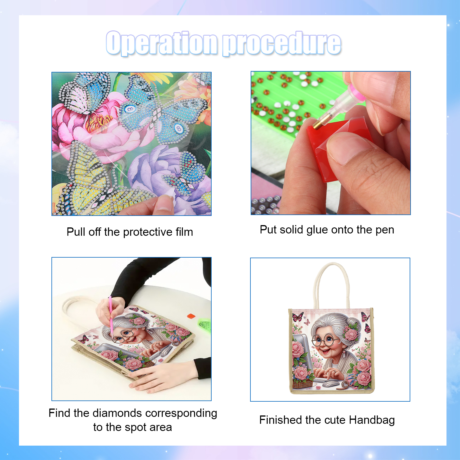 Diamond Art Painting Handbag K - Art Craft Shop avis et prix