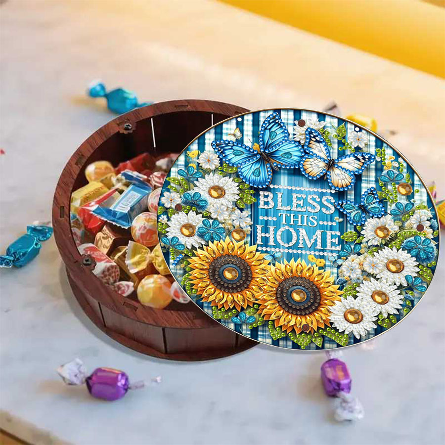 A set of round storage boxes w - Art Craft Butterfly avis et prix