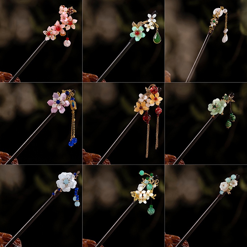 1Pc Wooden Hairpin Headdress f - Art Craft Shop avis et prix