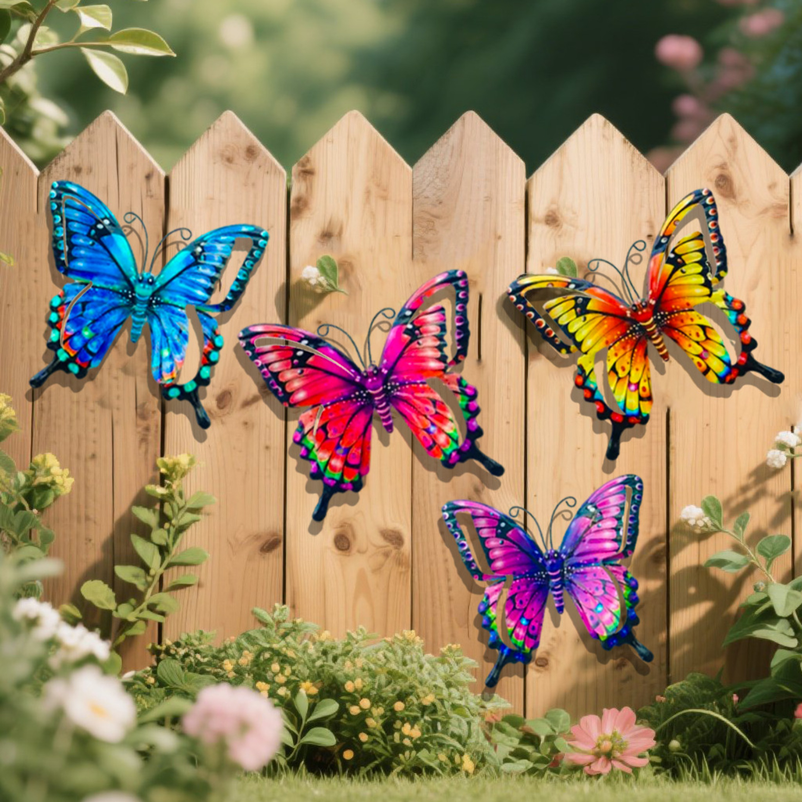 4pcs Iron Butterfly Wall Decor - Art Craft Butterfly avis et prix