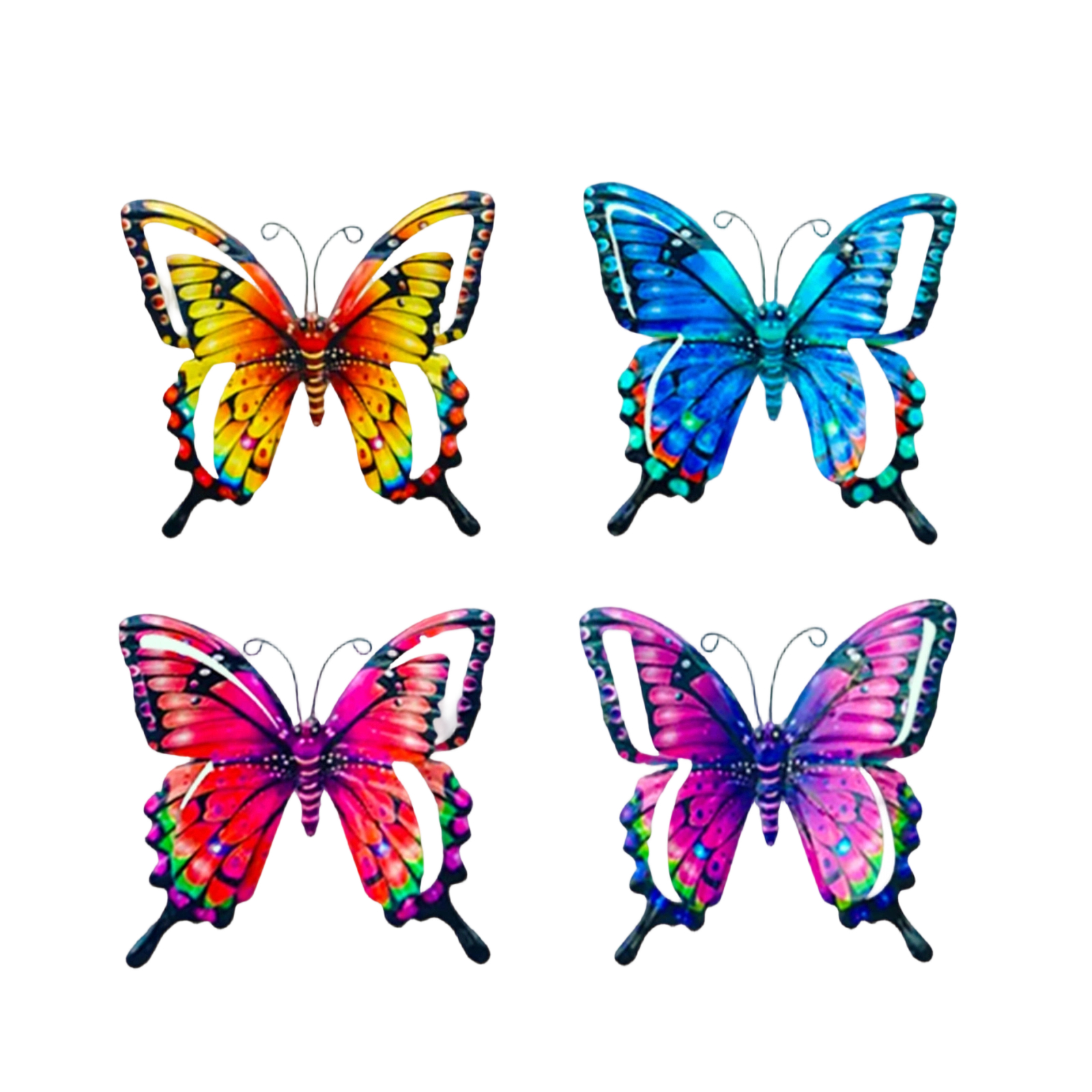 4pcs Iron Butterfly Wall Decor - Art Craft Butterfly avis et prix