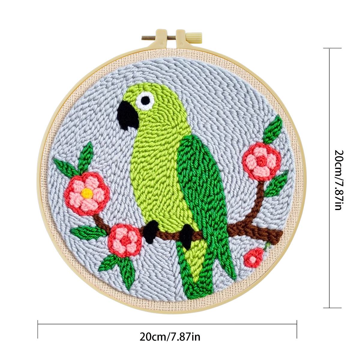 20X20CM/7.87inch Animal - Bird - Punch Needle Kit avis et prix