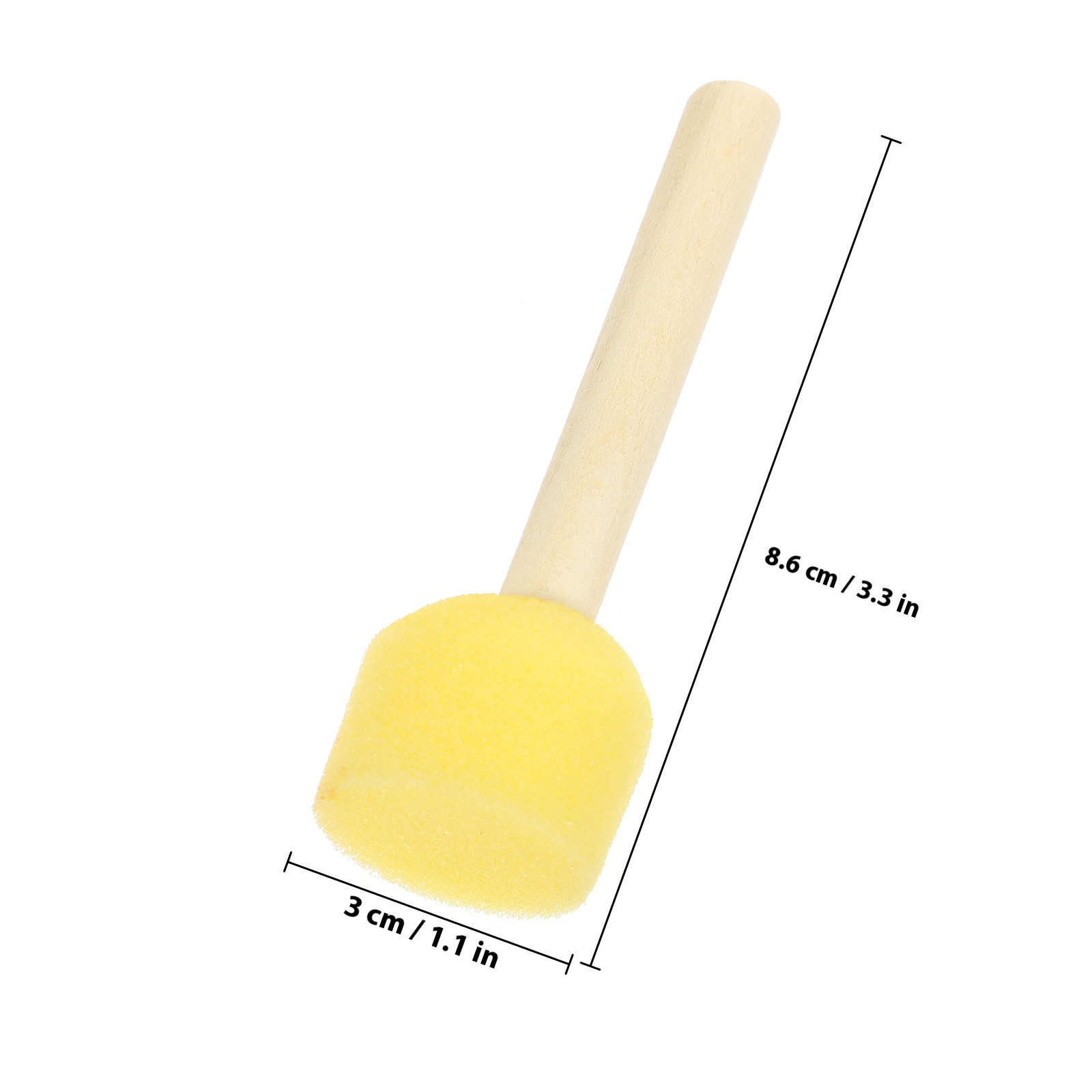 20Pcs Wooden Handle Sponge Bru - Art Craft For Preschool avis et prix