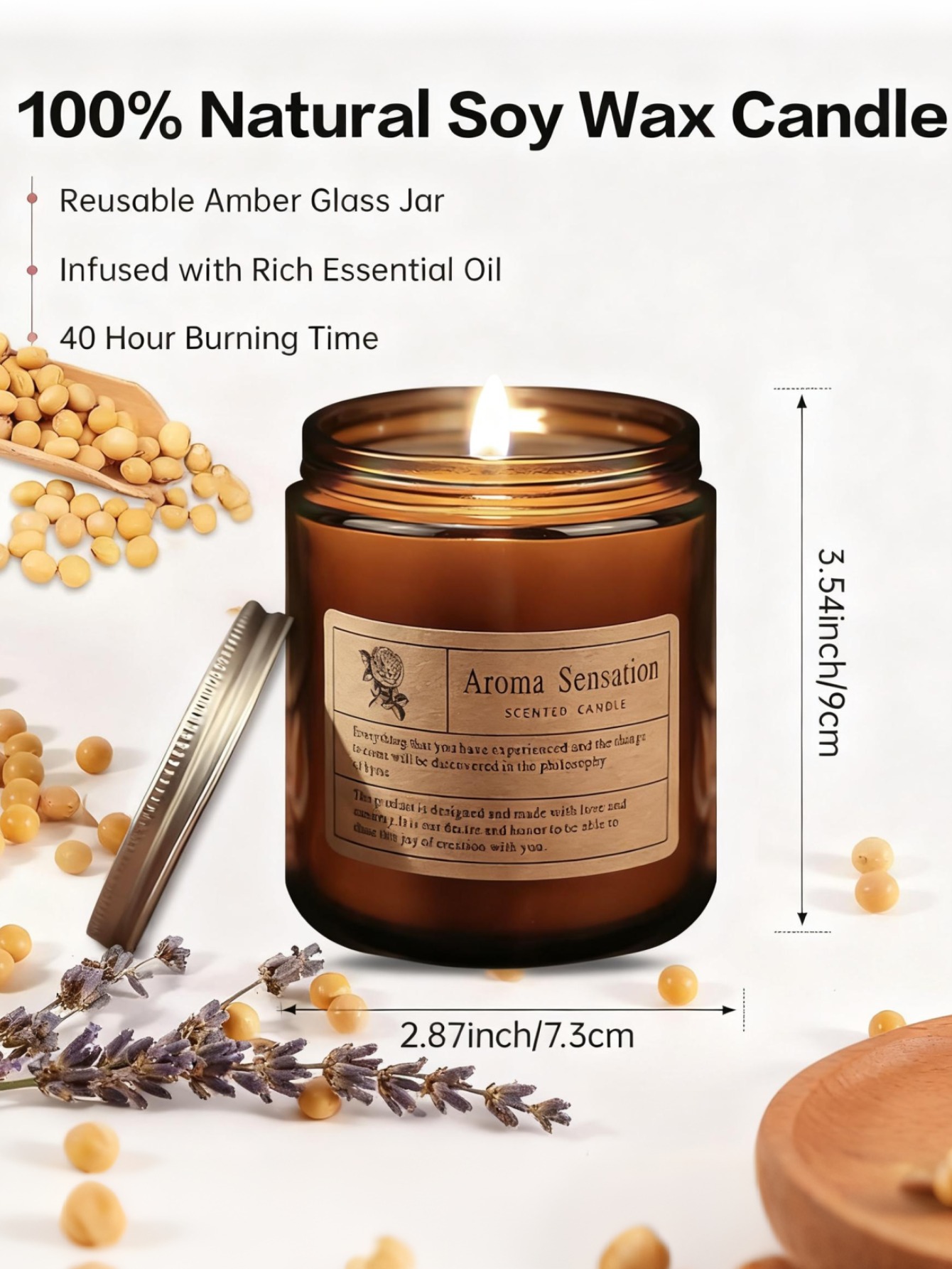 Natural soy wax aromatherapy c - Soy Candle Fragrance Oil avis et prix