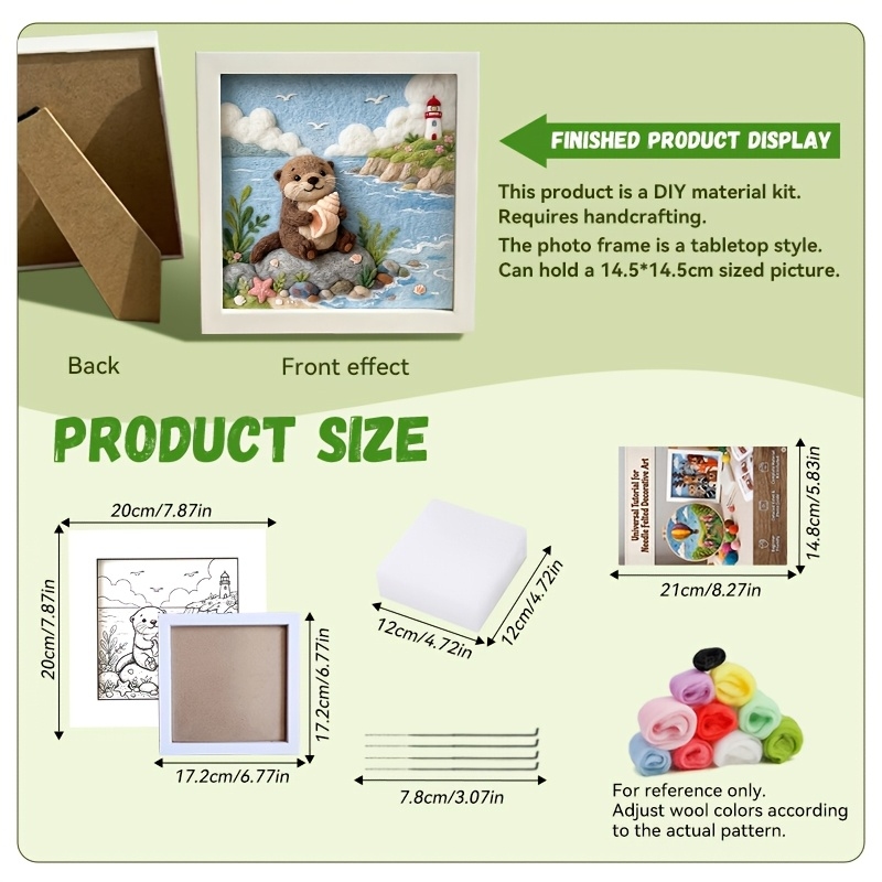 Cute Otter Holding Conch Punch - Punch Needle Kit avis et prix
