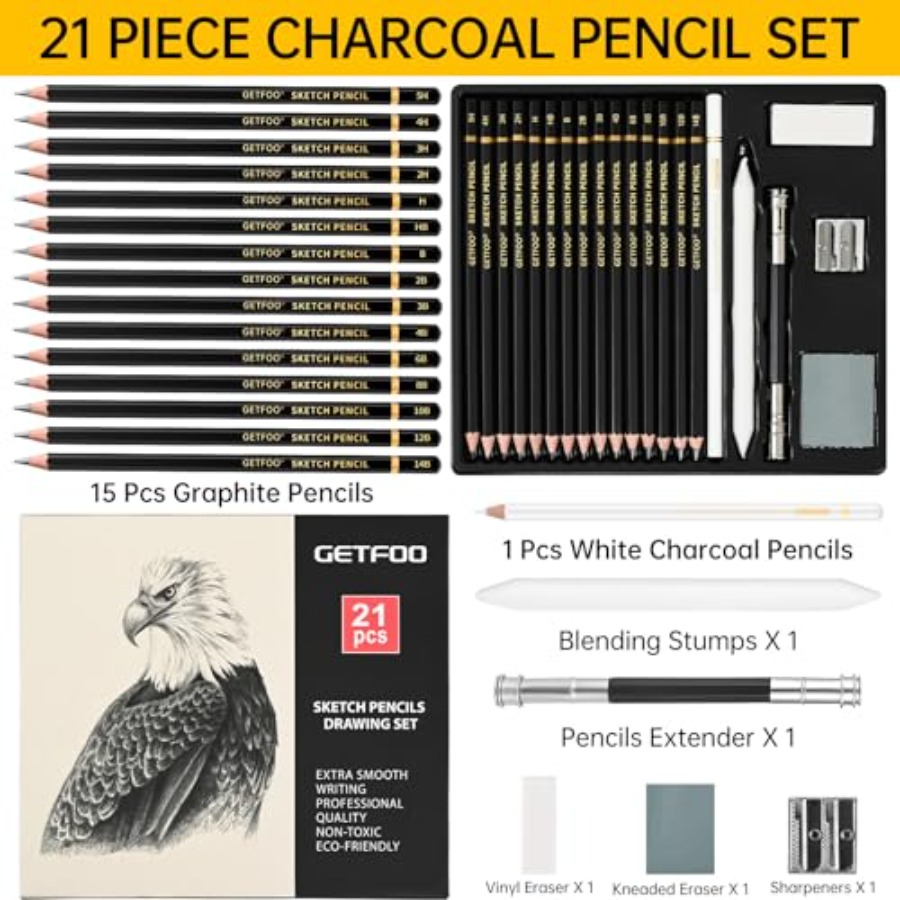 Drawing Sketching Pencil Set 2 - Sketching Charcoal Set avis et prix