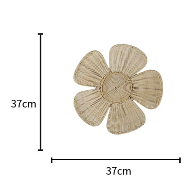 Nordic Woven Rattan Flower Wal - Art And Craft Photos avis et prix